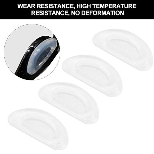 Almofadas de nariz de silicone, kit de reparo de óculos, mini transparentes para óculos de sol