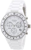Schützendes Mineralglas Boccia Damen-Armbanduhr XL Ceramic Chronograph Quarz Keramik 3765-01