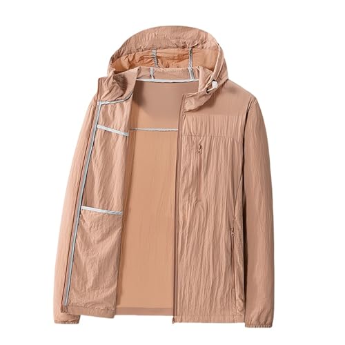 Chaqueta de protección solar con seda de hielo transpirable y bloqueo UV total contra el calor