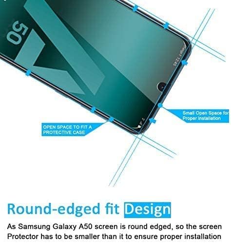 NEW'C [3 Pack] Designed for Samsung Galaxy A50 (SM-A505F), A50s Screen Protector Tempered Glass, Case Friendly Ultra Resistant