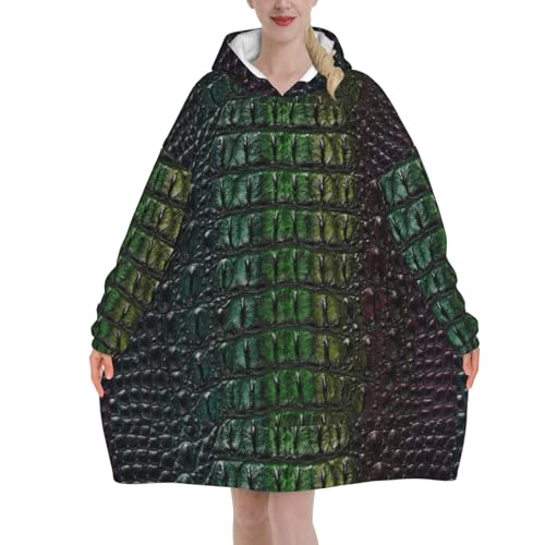 Sweat couverture crocodile flanelle pour stopper les frissons