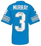 Eddie Murray Signed Blue Throwback Custom Football Jersey w/2x Pro Bowl