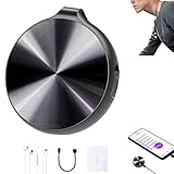 Kompaktes Design -- Das Design des digitalen Sprachrekorders basiert auf einer durchdachten Anordnung der internen Komponenten, wodurch der begrenzte Platz optimal genutzt wird, sodass das Aufnahmegerät problemlos in Ihrer Tasche, Jackentasche, Aktentasche, Jacke und anderen engen Orten verstaut werden kann.