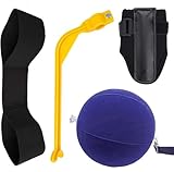 Amy Sport Golf Swing Training Aid Wrist Hinge Adjustable Arm Band with Hanger Smartball Connection Band for Correction, Men Women Ball Between Arms Practice Tool (5 Pack Golf Swing Trainer Aid)
