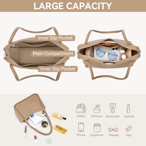 BOSTANTEN Small Hobo Bags for Women, Shoulder Bag for Women, Trendy Designer Fall Winter Purse Vegan Leather Handbag by BOSTANTEN - Used condition - Image 4