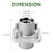 10L0L Golf Cart Front Wheel Hub Assembly for Club Car DS G&E 1974-2003, 2 Pack with Bearing Seals Kit, Replace OEM 1011892, 11011102, 1011153, 1011889, 1011894