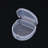 1pc dental box denture teeth storage case mouth guard container 6.4×6.5×2.5cm