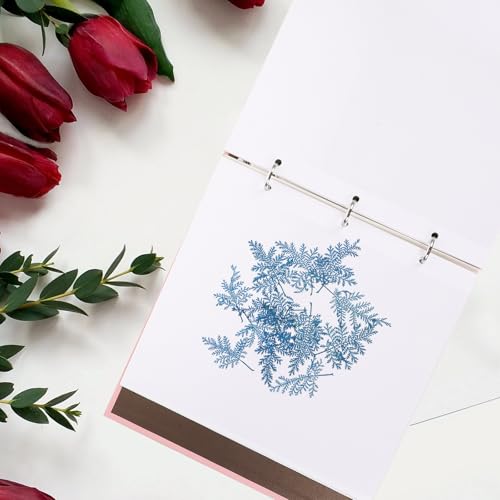 Álbum de flores prensadas rosa para evitar manchas de humedad 8
