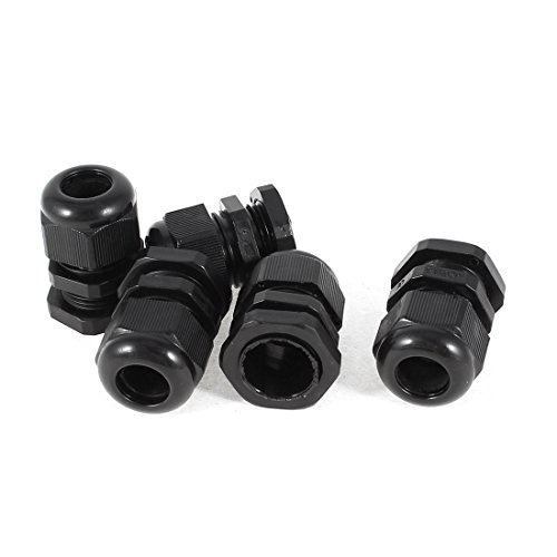 Image of sourcing map 5 Pcs M20x1.5 Waterproof Connector 6-12mm Cable Locknut Stuffing Gland