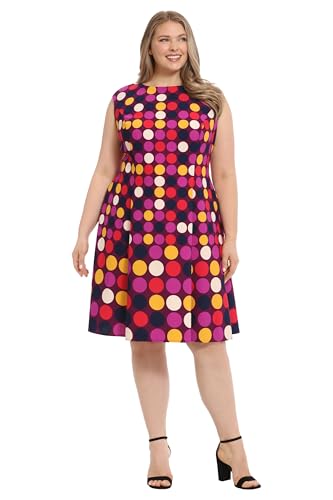 Image of London Times Womens Dresses Cap Sleeve Fit and Flare - Elegant Summer Cocktail Graduation Garden Party Wedding Guest Dress