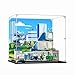 Produktbild Figuren-Displaybox für LEGO 60316 für City Poli-ce Station, Acryl, staubdicht, transparent, benutzerdefinierte Vitrine (kein Modell) (Hintergrund B)