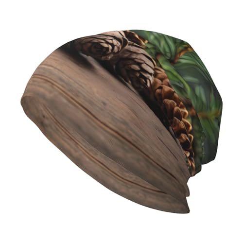 WHJSSF Gorro de punto para adultos, suave, cómodo y transpirable, color negro