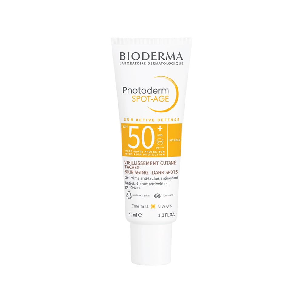 BIODERMA Photoderm Spot-Age SPF50+ Sonnencreme mit sehr hohem Schutz - reich an Antioxidantien, reduziert dunkle Flecken und Falten - hyperpigmentierte Haut - von Dermatologen empfohlen - Tube 40 ml