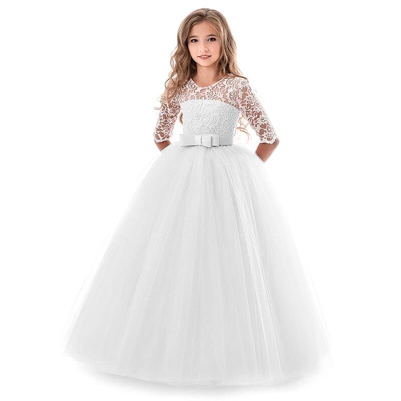 NNJXD Girls Princess Pageant Dress Kids Prom Ball Gowns Wedding Party Flower Dresses