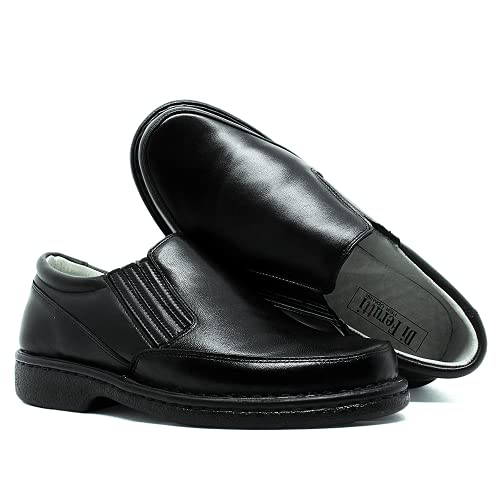 Sapato Masculino Conforto Ortopédico Para Diabético 310 (44, Preto)