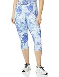 Una marca de Amazon Amazon Essentials High Rise Capri Every Day Fitness Legging Leggings, Azul, Estampado de Esquí, XL