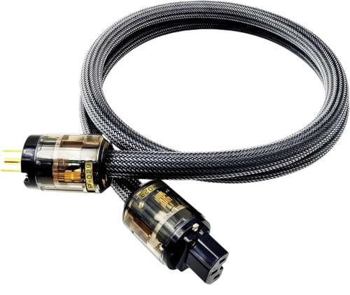 HiFi Power Cable Hi-End Audio Power Cable HiFi Audio Universal AC Power Cord-5FT(1.5m)