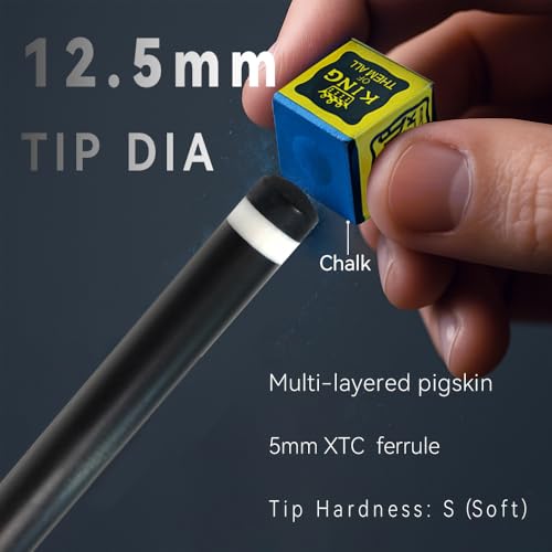 Taco de billar EAGLEKING 58" 19-20oz fibra carbono miniatura 3