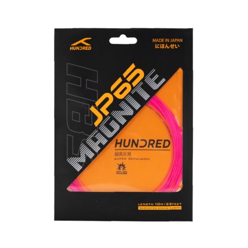Image of Hundred JP65 Magnite Badminton String | 0.65 mm High Repulsion & Control | Premium Hitting Sound | Excellent Shock Absorption & Durability