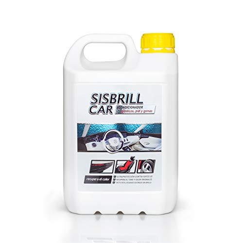 Sisbrill Car, Acondicionador Multi-Top de Salpicaderos, Pl�sticos y Piel - Abrillantador Satinado - Tacto Seco - 5 litros