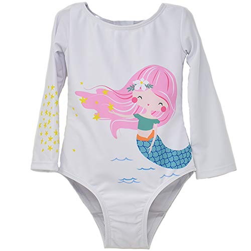 Image of Flap Happy Baby Girls' UPF 50+ Charlie L /S Rash Guard Swimsuit