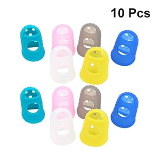 Lot de 10 médiators de pouce en silicone pour ukulélé, guitare électrique, cadeau de démarrage taille S (Couleur : comme… - Les Beatles, Paul McCartney, John Lennon, RIngo Starr, George Harrison Lot de 10 médiators de pouce en silicone pour ukulélé, guitare électrique, cadeau de démarrage taille S (Couleur : comme… – Image 2