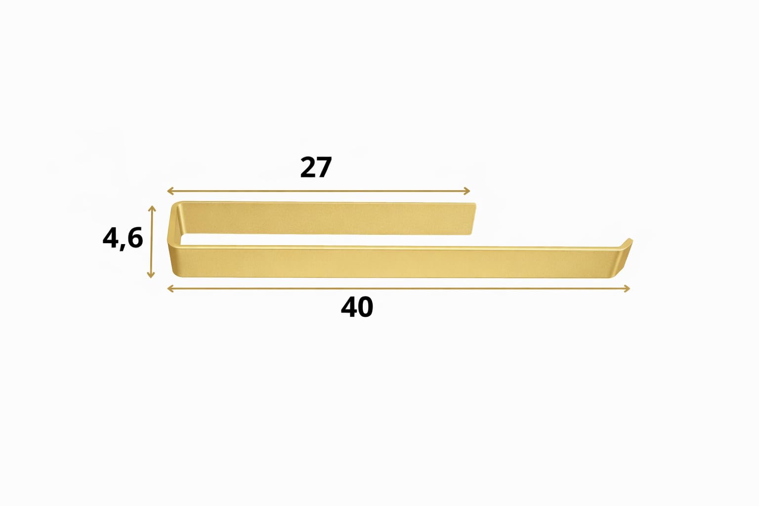 Porte Serviette Salle de Bain Ore Set 2 - Largeur 40 cm - Porte Serviette sans Percage - Rangement et Organisation de la Salle de Bain - Towel Holder - 40x27x5 cm