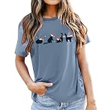 camaieu slim taille haute Manches courtes et encolure ronde associées à un design épuré, orné d'un imprimé artistique pour une touche stylistique distinctive