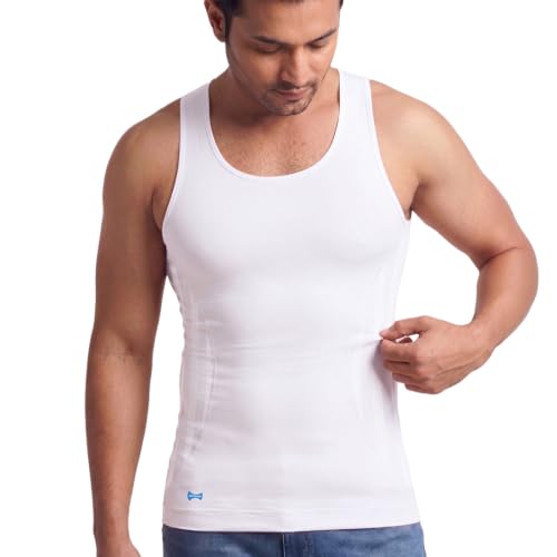 Image of dermawear Men Zenrik Everyday Mild Compression Shapewear Vest for Chest and Abdomen