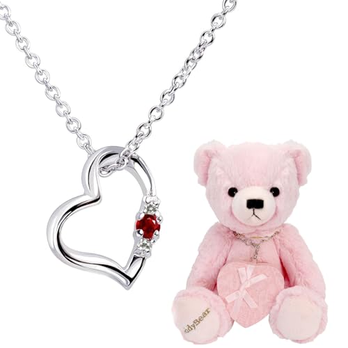 テディベアぬいぐるみとネックレスセット