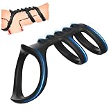 Triple Dragon Pattern Ring Super Elastic Training Ring Protective Accessory, Men's Lightweight Fitness Advanced Rings -E61CCUS (Black：A)