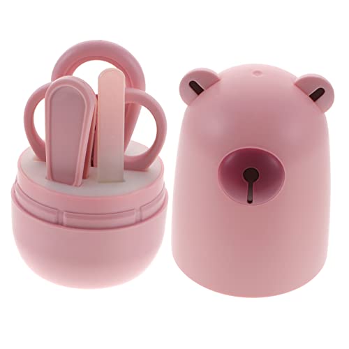 ibasenice 1 Juego juego de cortauñas kit de aseo para bebés cortaúñas para bebés cortaúñas recién nacido kit de uñas recién nacido dedicado tijeras de uñas suministros colocar juego de uñas