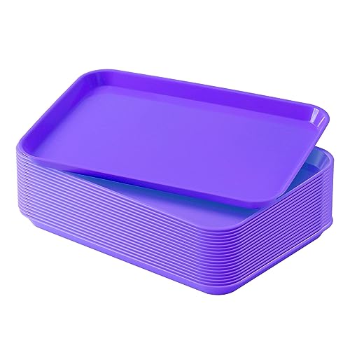 JMU 20 Pcs Purple Dental Procedure Trays Flat Trays Size B 13.25" X 9.75"