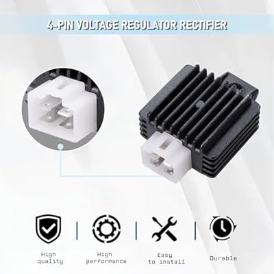 Riloer CDI Doos Bobine Solenoïde Relais Spanningsregelaar Fit voor 50cc 70 90cc 110cc Chinese Quad ATV 4 Wheeler