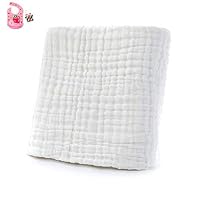 Chickw11 Asciugamano Mussola Neonato In Cotone 100% - 110x110 Cm, Blu Scuro, Multiuso: Asciugamano, Coperta, Fasciatoio - 3