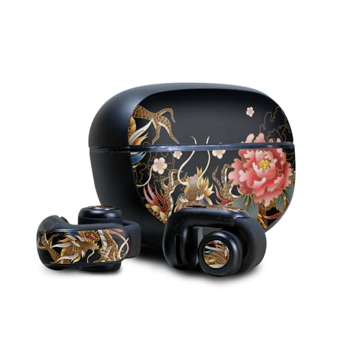 Image of Skin Compatible with Bose Ultra Open Earbuds - Stitch Dragons - Premium 3M Vinyl Protective Wrap Decal Cover - Easy to Apply | Crafted in The USA by MightySkins