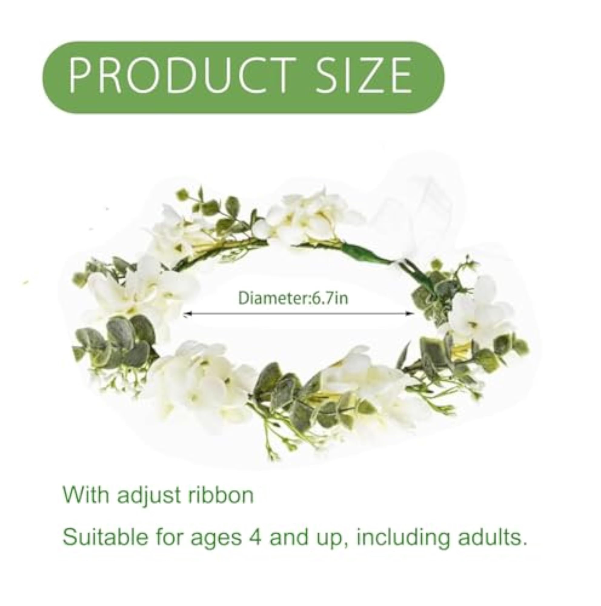Camellia Flower Crown Rose Headpiece for Weddings and Events