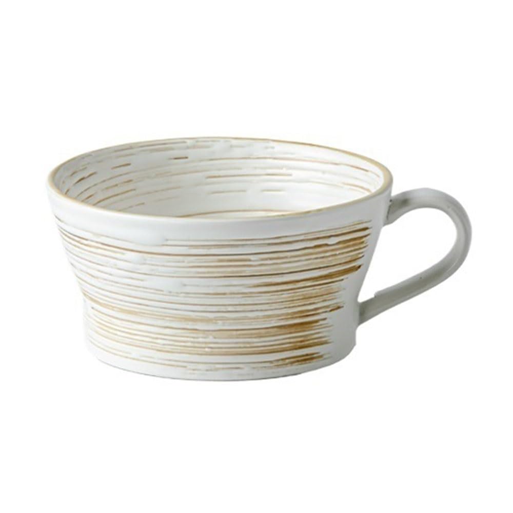 LIBANGRONG-888 Mugs Vintage Line Textured Large Capacity Ceramic Breakfast Cup Caliber Mug Cereal Cocoa Cappuccino Milk Tea Cup