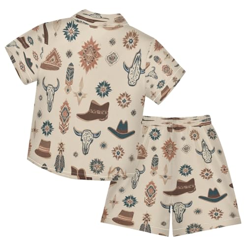 Image of Boccsty Ice Cream Drip Boy Summer Shorts Sets Hawaiian Toddler Boys T-Shirt & Pants 2 Pcs 3T-10T