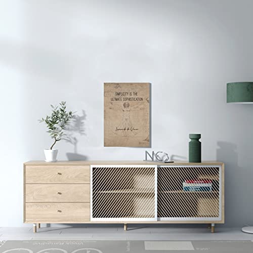 Affiche poster Simplicity Da Vinci pour un salon moderne - 3