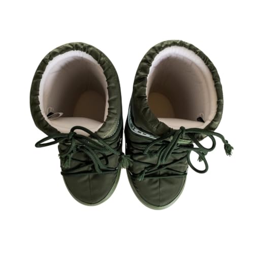 Moon Boot Unisex. 80D1400440 Botas Icon Nylon Verde (39/41), Plano, CordãO, Casual - 4