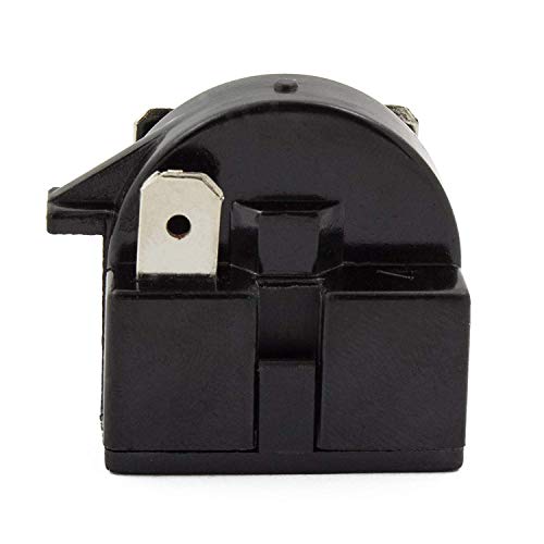 Click Down Plastic Housing 4.7 Ohm 1 Pin Refrigerator Ptc Starter Relay Black #TOP3