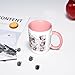 Custom Photo Mugs with Personalized Text, Design Your Own Mug, Customized Large Tea Cup with Business Logo, Custom Ceramic Coffee Mugs, Double-Sided Printing Drinking Cup, Pink, 3.3