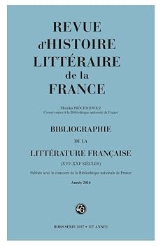 Misc. Supplies Bibliographie de la littérature française (2017) (2017, Année 2016) [French] Book