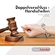 Handfessel aus Edelstahl Nordhandel, Professionelle Edelstahl Handschellen mit Double Lock, Leichtgewicht, inkl. 2 Schlüssel - Sicherheitsausrüstung für Polizei und Sicherheitsdienste