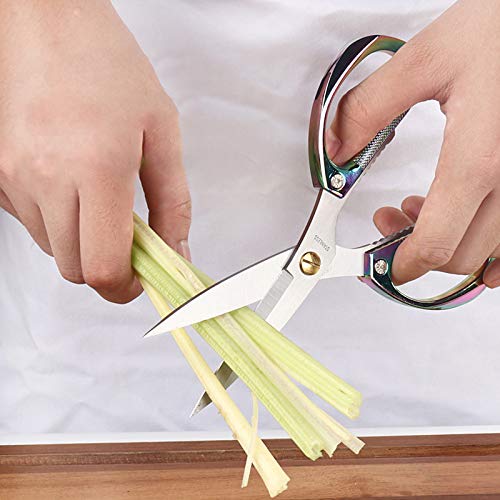 Kistarch Heavy Duty Kitchen Scissors, 7.5Inches Stainless Steel Multi-Function Kitchen Shears With Zinc Alloy Handle, Kitchen Tools For Chichen, Meat, Herbs, Vegetable, Bbq #TOP7