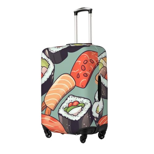 Sushi Travel Luggage Cover Suitcase Protector Washable Elastic Suitcase Cover Anti-Scratch Luggage Protector X-Large Travel Suitcase Baggage Cover Fits 18-32 Inch Suitcase2
