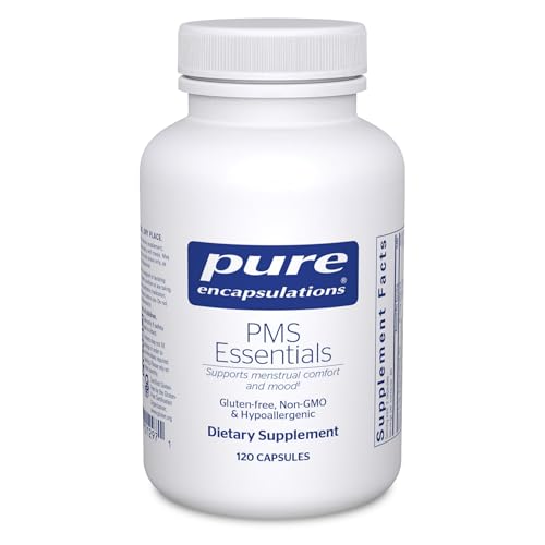 Pure Encapsulations PMS Essentials | Hypoallergenic Supplement Supports Menstrual Comfort, Fatigue, and Helps Lessen Cravings* | 120 Capsules