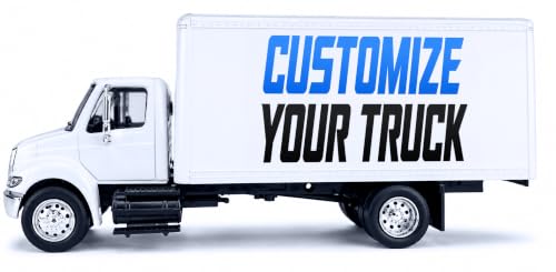 NewRay Replica International Box Truck Diecast Model 1:43 Scale – Custom Truck with Your Logo, Personalized Diecast Toy for Business Promotion, Gift for Truckers, Employees & Business Owners