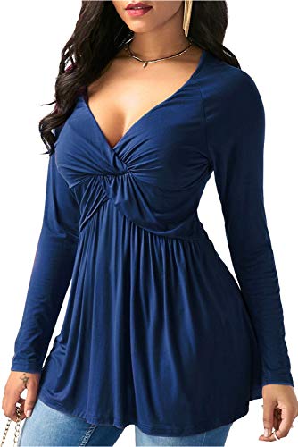 Landove Manches longues Débardeur pour femmes Bianco XL